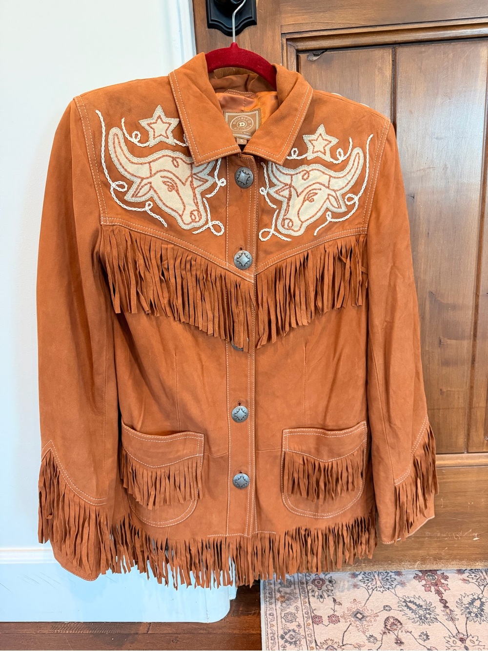 Double D Ranchwear Suede Longhorn Jacket